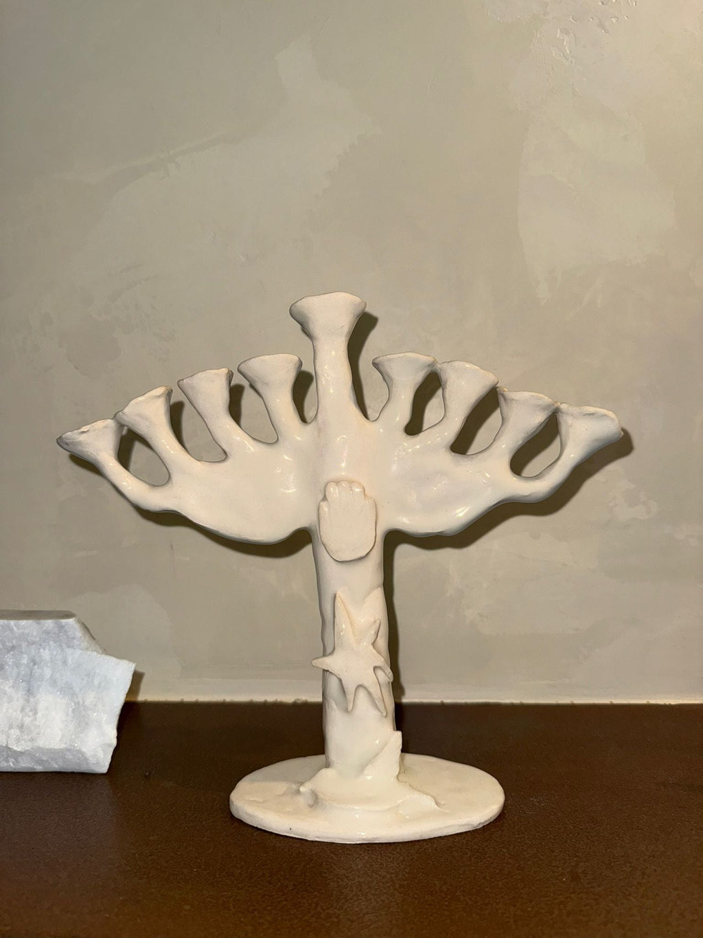 Hanukkiah [White]