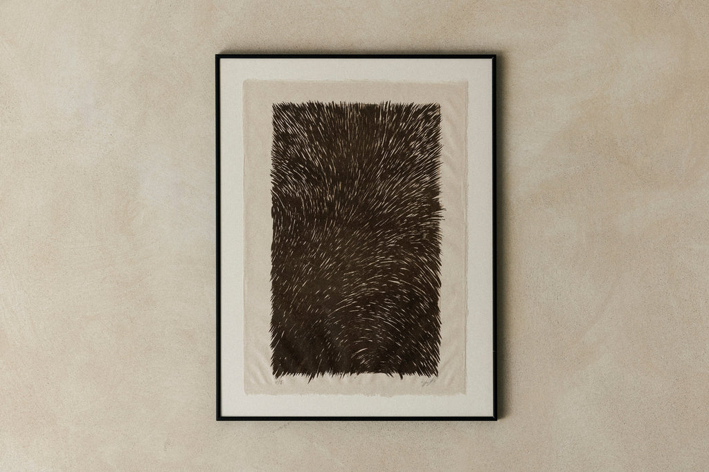 'Fur' Lithography Print [With border]