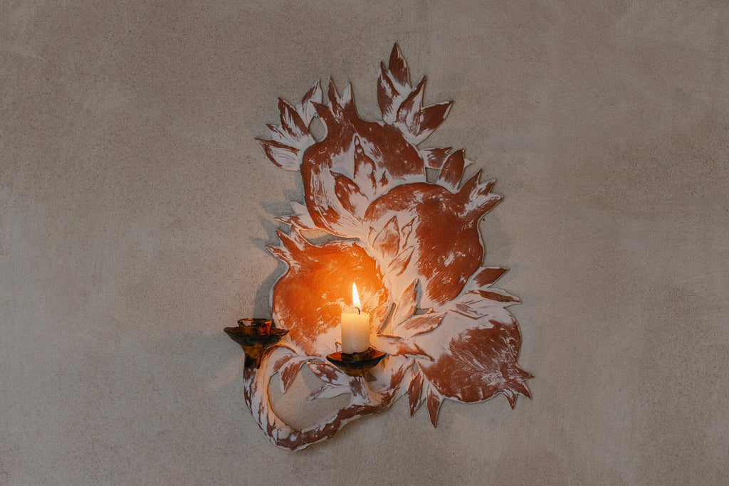 Pomegranate Candle Holder