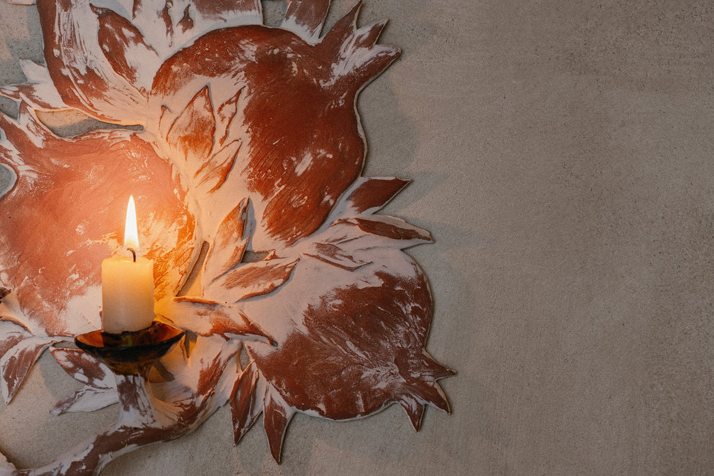 Pomegranate Candle Holder