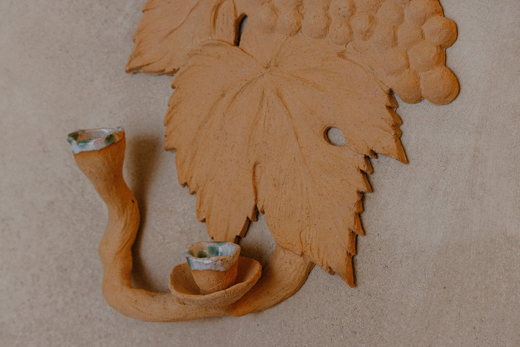 Grape Candle Holder [Fireclay]