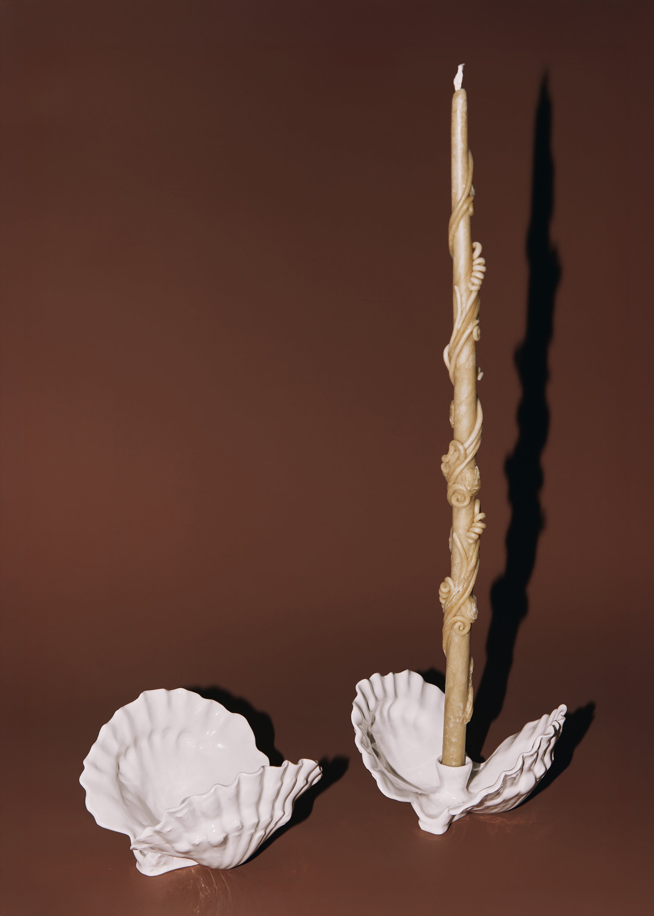 Pearl Shell Candle Holder