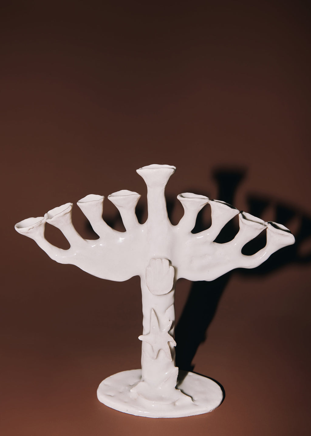 Hanukkiah [White]