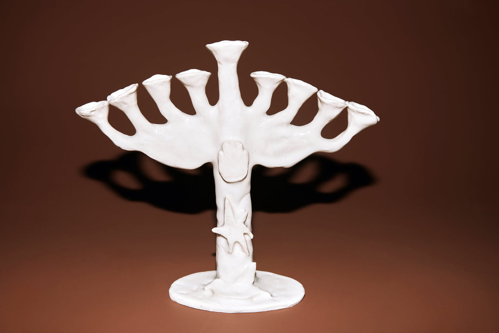 Hanukkiah [White]