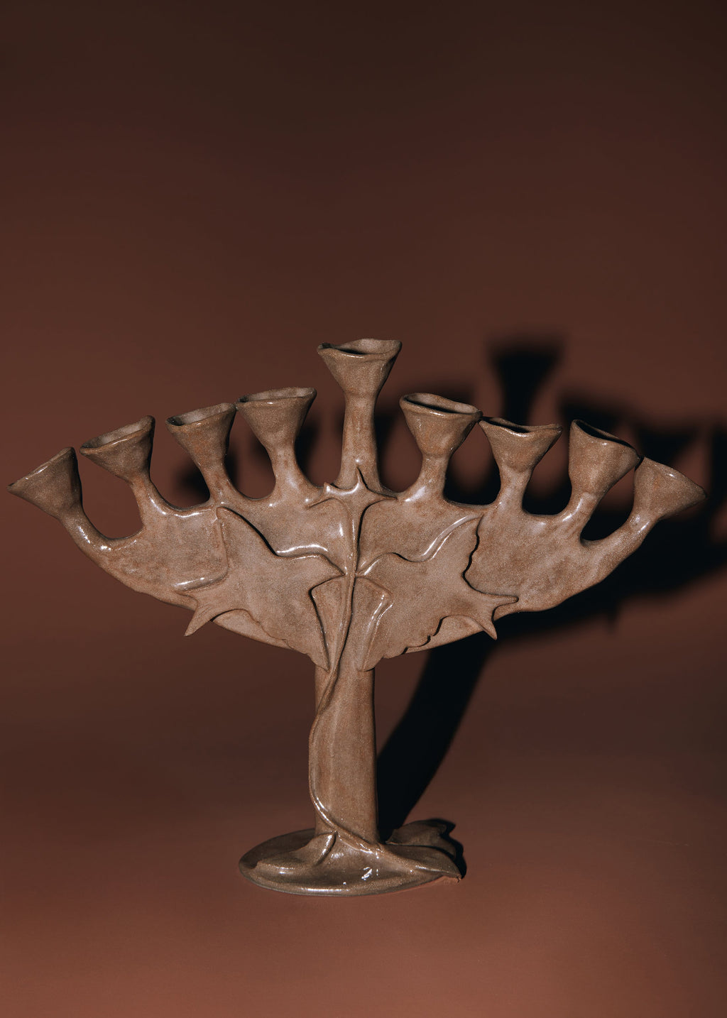Hanukkiah [Black Chamotte]