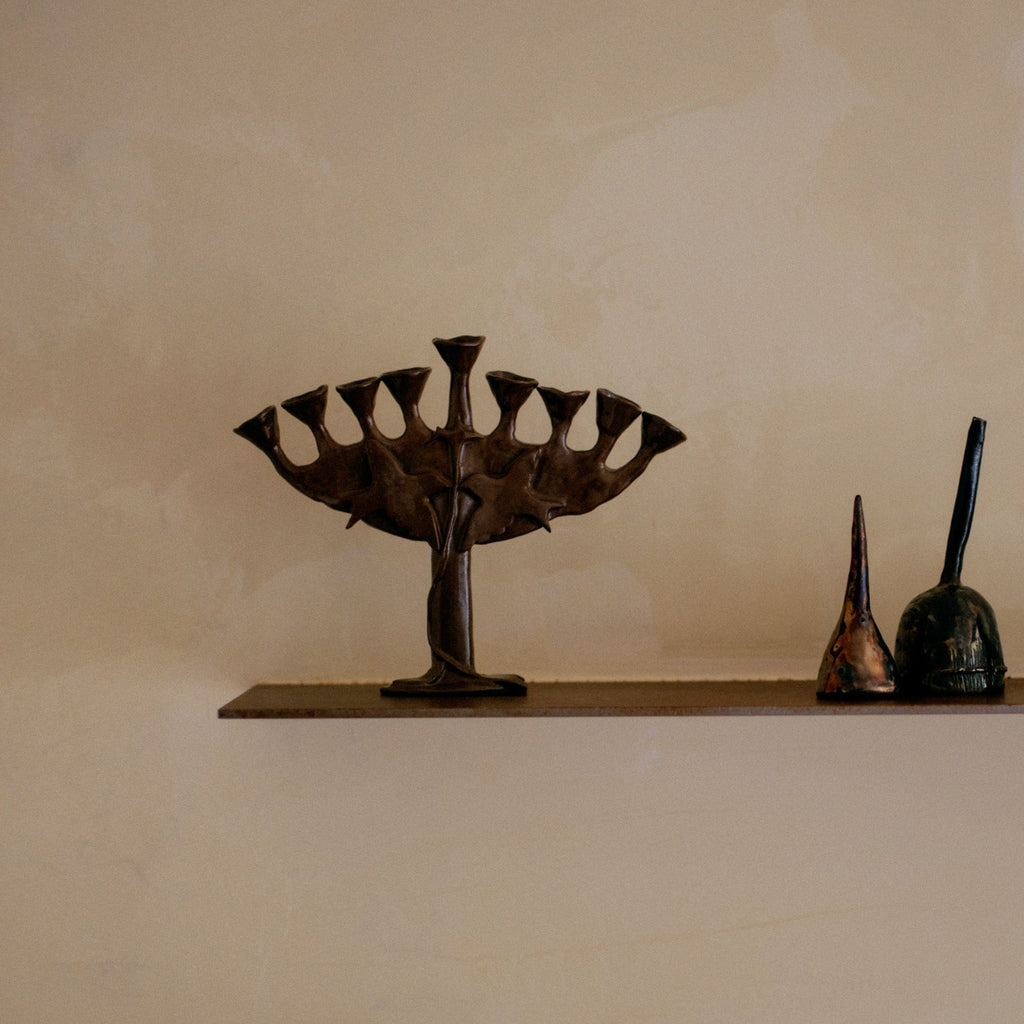 Hanukkiah [Black Chamotte]